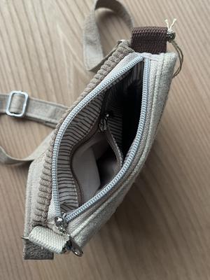 "Flickenwerk/5" - BRAUNTÖNE (Handgewebte Schafwolle)
